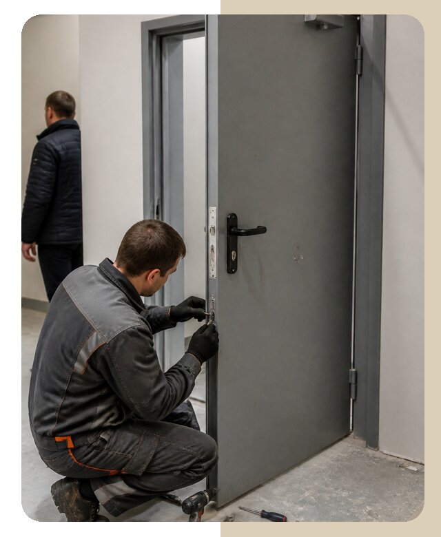 Ремонт противопожарной двери в Балакове по цене 6615 р. | ДвериЛегко-Блк