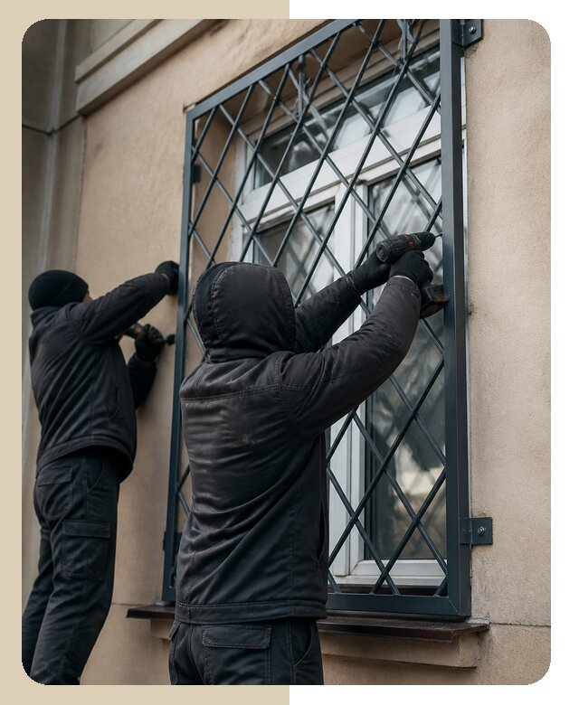 Установка антивандальных решеток на окна в Балакове